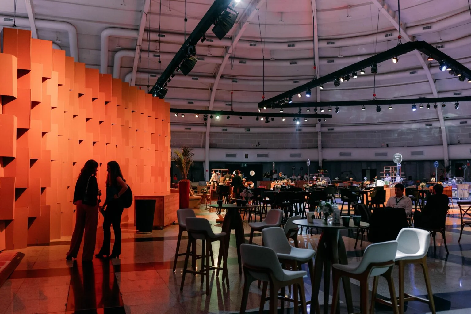 Urban cityscape at sunset